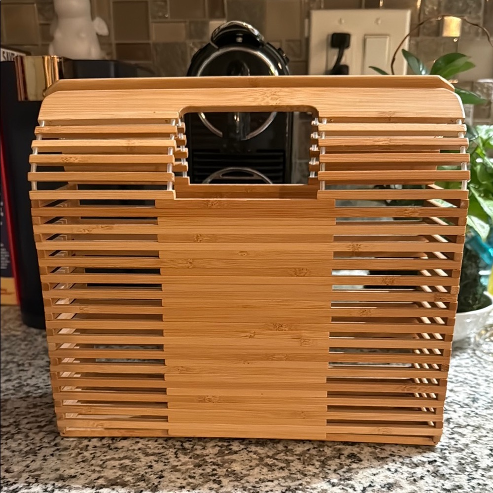 Bamboo Slatted Handbag